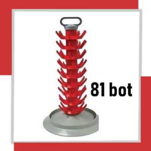 RACK DE BOTELLAS FIJO 81 POS - ESCURRIDOR