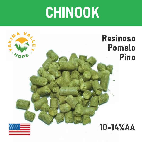 LUPULO CHINOOK X 100 GRS.